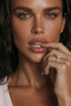 Minimal luxury oval zirconia solitaire ring with delicate pavé band